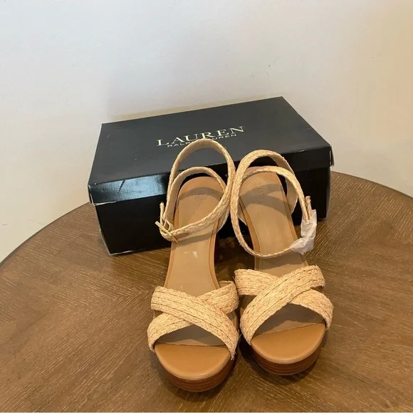 Sasha Raffia Platform Sandal - Picture 6 of 7